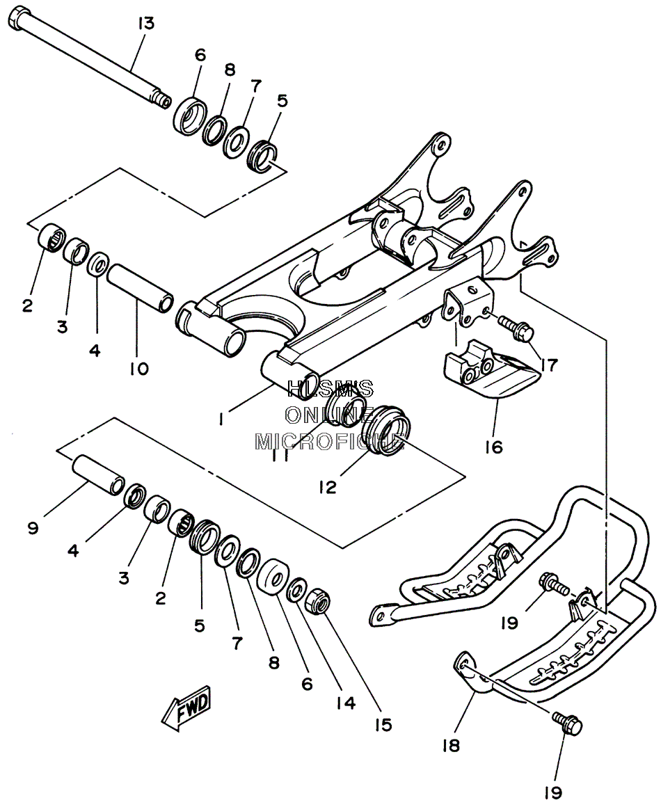 Bras oscillant